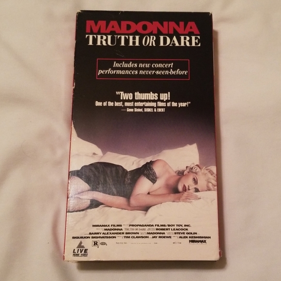 Madonna Other - Madonna Truth or Dare VHS Tape Concert